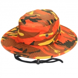 Military Jungle Hat Savage Orange Camouflage